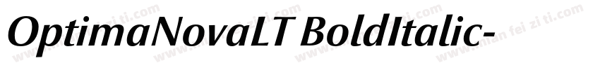 OptimaNovaLT BoldItalic字体转换